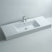 ADM Bathroom Design Glossy White Stone Resin Sink DW-140 - B016YSJOXK